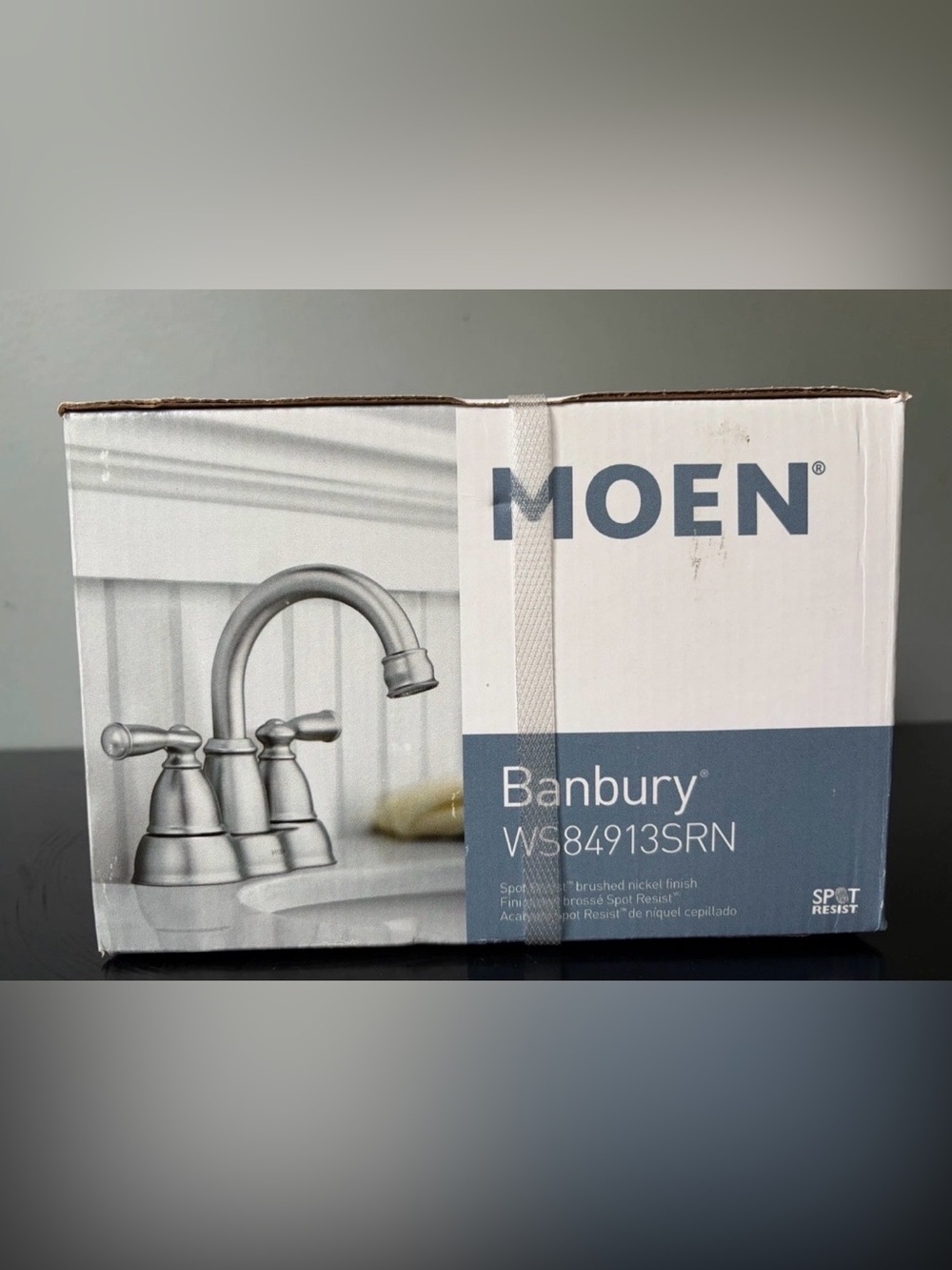 FACTORY SEALED MOEN WS84913SRN TwoHandle High Arc Brushed Nickel Bathroom Faucet